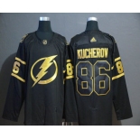 Men's Tampa Bay Lightning #86 Nikita Kucherov Black Golden Adidas Stitched NHL Jersey