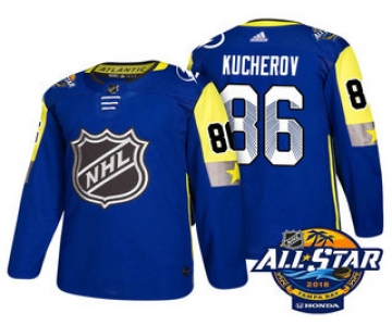 Men's Tampa Bay Lightning #86 Nikita Kucherov Blue 2018 NHL All-Star Stitched Ice Hockey Jersey
