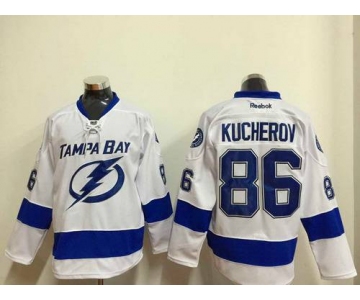 Men's Tampa Bay Lightning #86 Nikita Kucherov White Jersey
