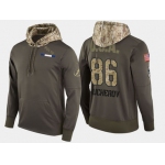 Nike Tampa Bay Lightning 86 Nikita Kucherov Olive Salute To Service Pullover Hoodie