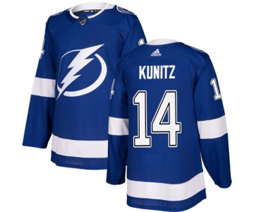 Adidas Lightning #14 Chris Kunitz Blue Home Authentic Stitched NHL Jersey