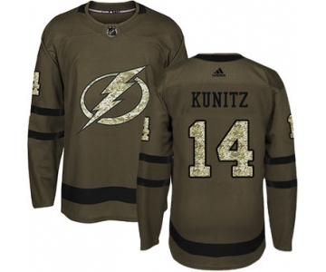 Adidas Lightning #14 Chris Kunitz Green Salute to Service Stitched NHL Jersey