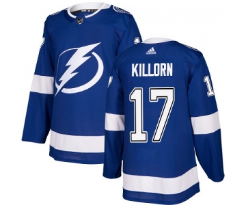 Adidas Lightning #17 Alex Killorn Blue Home Authentic Stitched NHL Jersey