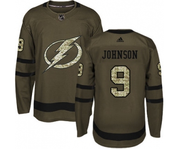 Adidas Lightning #9 Tyler Johnson Green Salute to Service Stitched NHL Jersey