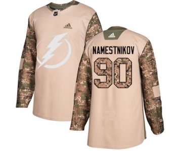 Adidas Lightning #90 Vladislav Namestnikov Camo Authentic 2017 Veterans Day Stitched NHL Jersey