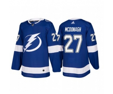 Adidas Tampa Bay Lightning #27 Ryan McDonagh Authentic Player Blue Home Jersey