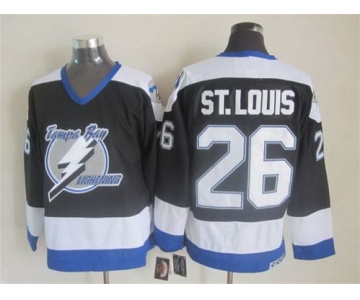 Men's Tampa Bay Lightning #26 Martin St. Louis 2003-04 Black CCM Vintage Throwback Jersey