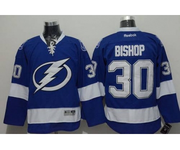 Men's Tampa Bay Lightning #30 Ben Bishop Blue Jersey