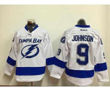 Men's Tampa Bay Lightning #9 Tyler Johnson White Jersey