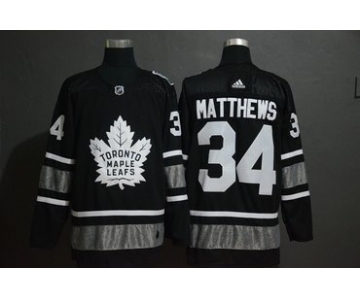 Men's Toronto Maple Leafs 34 Auston Matthews Black 2019 NHL All-Star Adidas Jersey