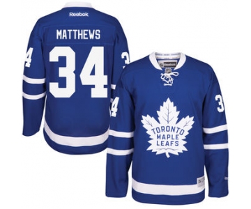 Men's Toronto Maple Leafs #34 Auston Matthews Reebok Royal Home Premier Jersey