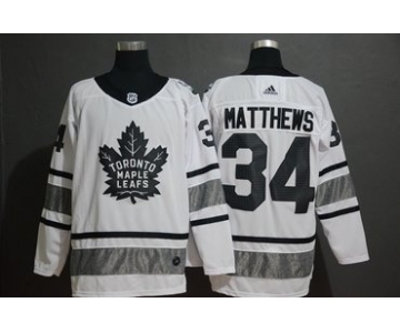Men's Toronto Maple Leafs 34 Auston Matthews White 2019 NHL All-Star Adidas Jersey