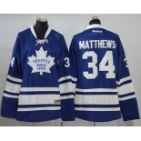 Youth Toronto Maple Leafs #34 Auston Matthews Blue Third Stitched NHL Reebok Hockey Jersey