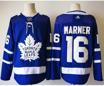 Men's Toronto Maple Leafs #16 Mitchell Marner Royal Blue Home 2017-2018 adidas Hockey Stitched NHL Jersey