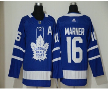 Men's Toronto Maple Leafs #16 Mitchell Marner Royal Blue With A Patch Adidas Stitched NHL Jersey