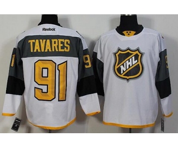 Men's New York Islanders #91 John Tavares Reebok White 2016 NHL All-Star Premier Jersey