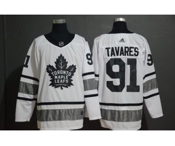 Men's Toronto Maple Leafs 91 John Tavares White 2019 NHL All-Star Adidas Jersey