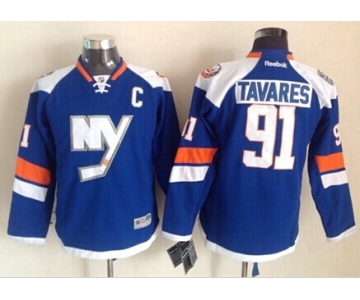 New York Islanders #91 John Tavares 2014 Stadium Series Blue Kids Jersey