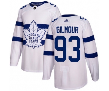 Adidas Toronto Maple Leafs #93 Doug Gilmour White Authentic 2018 Stadium Series Stitched Youth NHL Jersey