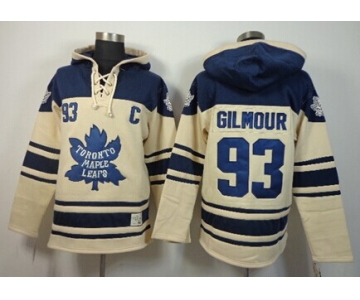 Old Time Hockey Toronto Maple Leafs #93 Doug Gilmour Cream Hoodie