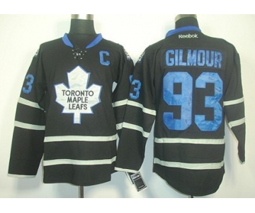 Toronto Maple Leafs #93 Doug Gilmour Black Ice Jersey