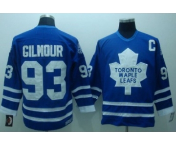 Toronto Maple Leafs #93 Doug Gilmour Blue Throwback CCM Jersey