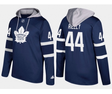 Adidas Toronto Maple Leafs 44 Morgan Rielly Name And Number Royal Hoodie