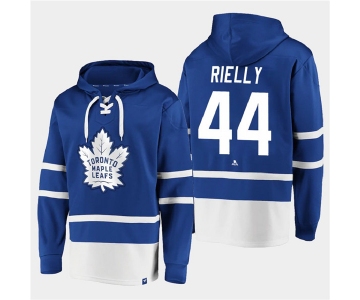 Men's Toronto Maple Leafs #44 Morgan Rielly Blue All Stitched Sweatshirt Hoodie