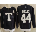 Men's Toronto Maple Leafs 44 Morgan Rielly Navy 2022 NHL Heritage Classic Adidas Jersey
