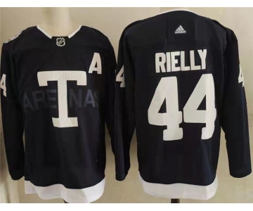Men's Toronto Maple Leafs 44 Morgan Rielly Navy 2022 NHL Heritage Classic Adidas Jersey