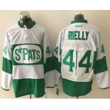 Men's Toronto Maple Leafs 44 Morgan Rielly White 2017 St. Patrick's Day Green Stitched NHL Reebok Hockey Jersey
