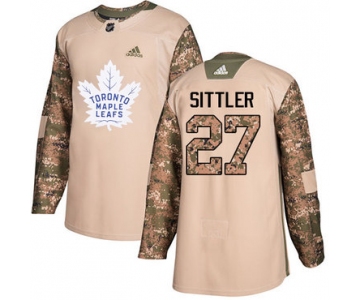 Adidas Maple Leafs #27 Darryl Sittler Camo Authentic 2017 Veterans Day Stitched NHL Jersey