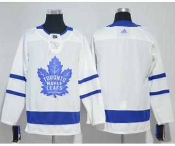 Adidas Maple Leafs Blank White Road Authentic Stitched NHL Jersey