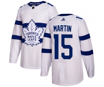 Adidas Toronto Maple Leafs #15 Matt Martin White Authentic 2018 Stadium Series Stitched NHL Jersey
