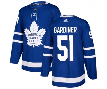 Adidas Toronto Maple Leafs #51 Jake Gardiner Blue Home Authentic Stitched NHL Jersey