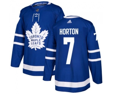 Adidas Toronto Maple Leafs #7 Tim Horton Blue Home Authentic Stitched NHL Jersey