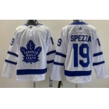 Men's Toronto Maple Leafs #19 Jason Spezza White Authentic Jersey