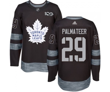 Men's Toronto Maple Leafs #29 Mike Palmateer Black 100th Anniversary Stitched NHL 2017 adidas Hockey Jersey