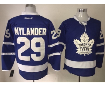 Men's Toronto Maple Leafs #29 William Nylander Royal Blue 2016-17 Home 100TH Anniversary Stitched Reebok Hockey Jersey