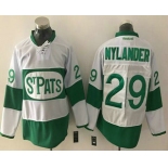 Men's Toronto Maple Leafs #29 William Nylander White 2017 St. Patrick's Day Green Stitched NHL Reebok Hockey Jersey