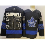 Men's Toronto Maple Leafs #36 Jack Campbell Black X Drew House Inside Out Stitched Jersey