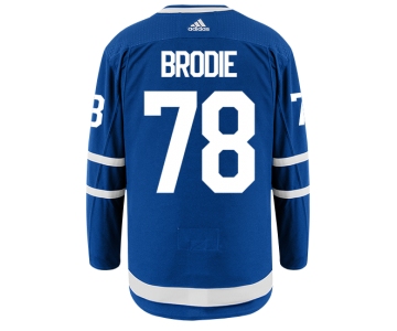 Men's Toronto Maple Leafs #78 TJ BRODIE Royal Blue Adidas Stitched NHL Jersey