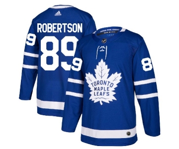 Men's Toronto Maple Leafs #89 Nicholas Robertson Royal Blue Adidas Stitched NHL Jersey