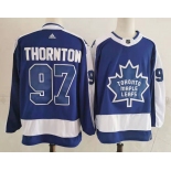 Men's Toronto Maple Leafs #97 Joe Thornton Royal Blue 2021 Retro Stitched NHL Jersey