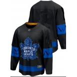 Men's Toronto Maple Leafs Blank Black X Drew House Inside Out Stitched Jersey