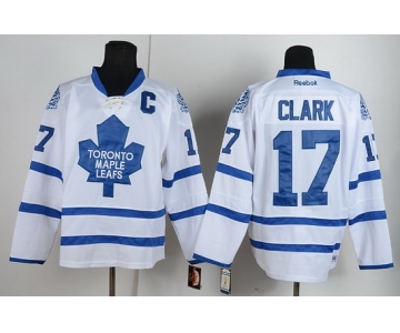 Toronto Maple Leafs #17 Wendel Clark White Throwback CCM Jersey