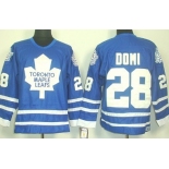 Toronto Maple Leafs #28 Tie Domi Blue Throwback CCM Jersey