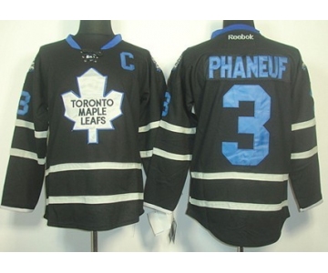 Toronto Maple Leafs #3 Dion Phaneuf Black Ice Jersey