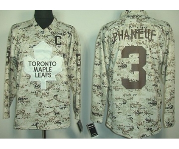 Toronto Maple Leafs #3 Dion Phaneuf White Camo Jersey