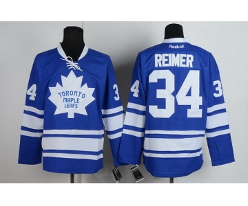 Toronto Maple Leafs #34 James Reimer Blue Third Jersey